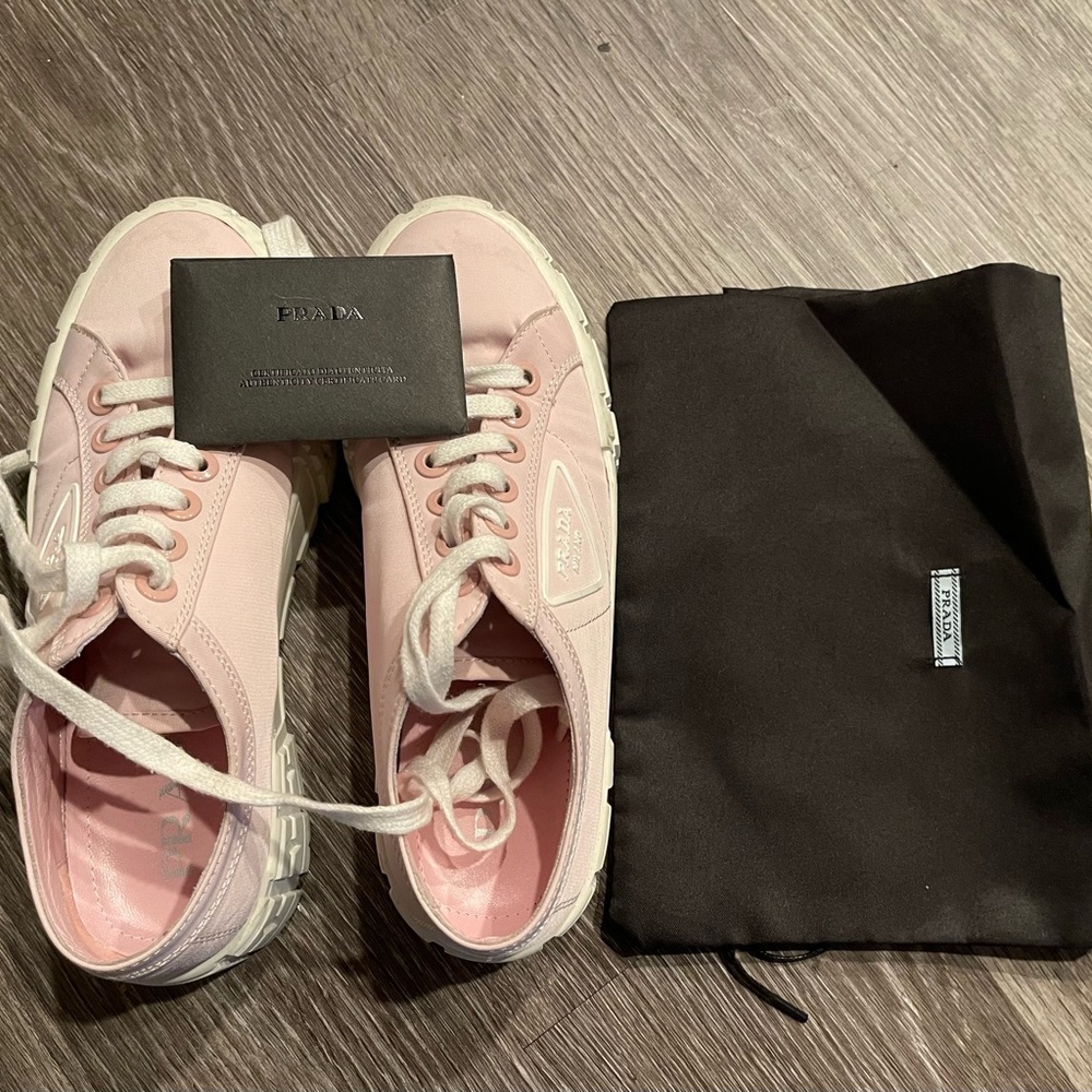 Prada Women Pink Sneakers US 7.5